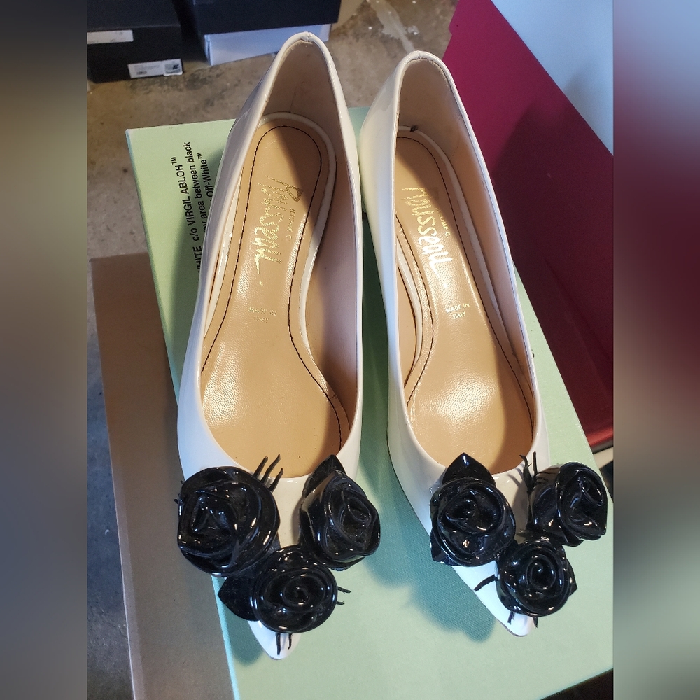 Sz 36.5 and 37 NIB $645 Rousseau patent pumps